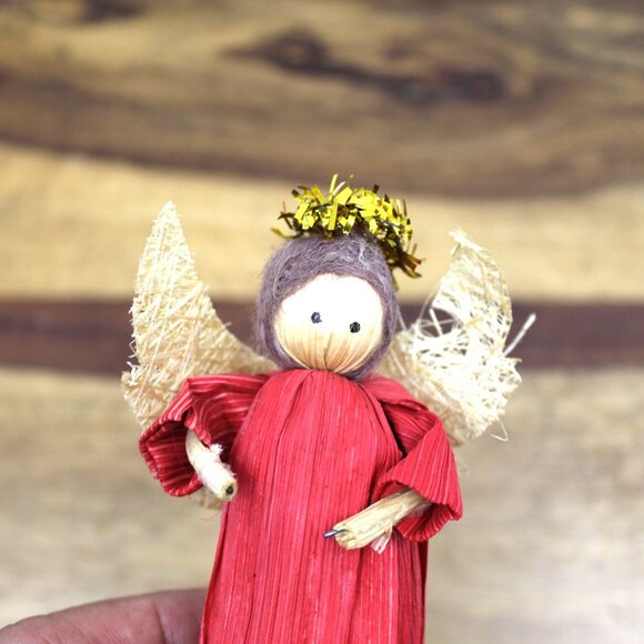 NOS unopened Shiny Brite Corn Husk Produce Vendor Christmas Ornament - Picture 8 of 10